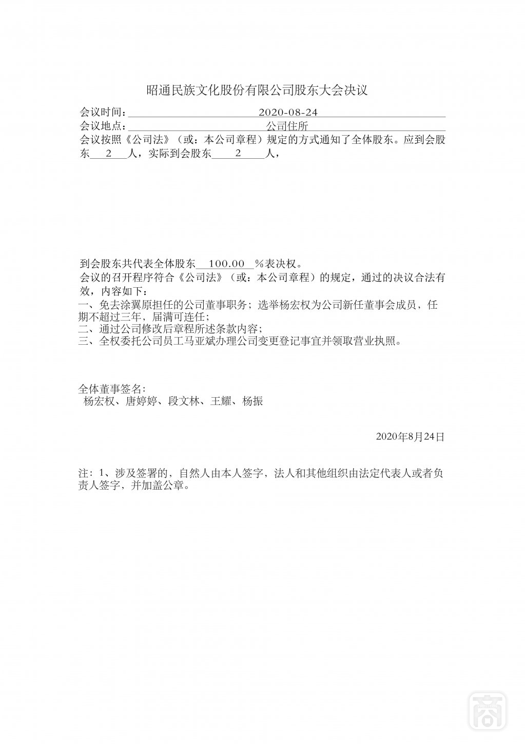 2020.08.24昭通民族文化股份有限公司〔变更董事〕股东决议_00.jpg